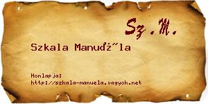 Szkala Manuéla névjegykártya